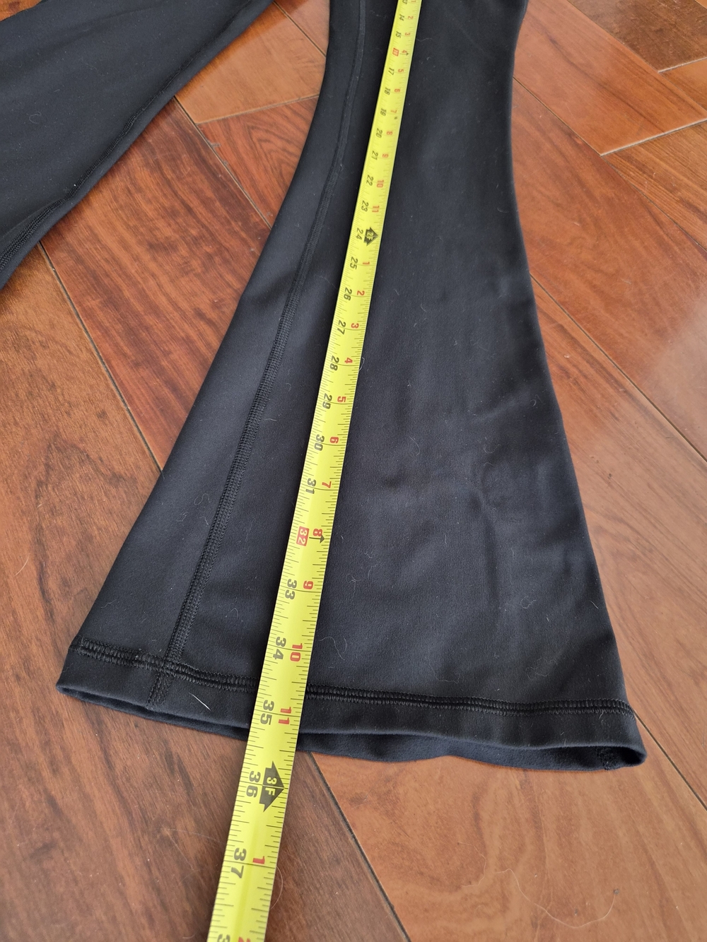 Yogalicious Lux Black Crossover High Waist Flare Leggings Pants XS - Picture 5 of 13